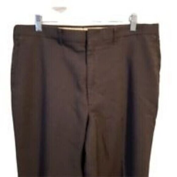 Haggar Mens Size 36x32 Gray Solid Dress Pants - Picture 9 of 10